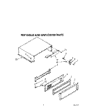 TOP GRILLE AND UNIT COVER Diagram and Parts List for KSSS48MWX01  KitchenAid Refrigerator