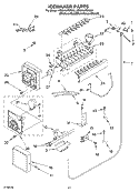ICEMAKER PARTS Diagram and Parts List for KSSV42FMS00  KitchenAid Refrigerator