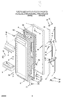 Part Location Diagram of 1127321 Whirlpool Refrigerator Door Panel (Also Order Item 38)