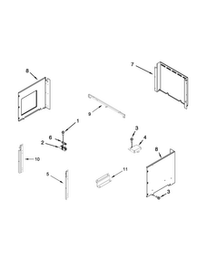 Top Venting Parts Diagram and Parts List for WOC97ES0ES00  Whirlpool Microwave