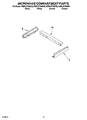 MICROWAVE COMPARTMENT PARTS Diagram and Parts List for KEMC377KBL03  KitchenAid Microwave Oven Combo