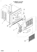 CABINET Diagram and Parts List for 4CACM14ND0  Whirlpool Air Conditioner