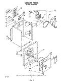 SECTION Diagram and Parts List for LE5795XMW0  Whirlpool Dryer