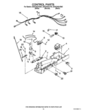 CONTROL PARTS Diagram and Parts List for ED5CHQXVB03  Whirlpool Refrigerator