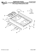 COOKTOP PARTS Diagram and Parts List for SF315PEMT0  Whirlpool Range