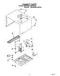 CABINET Diagram and Parts List for RM770PXAQ0  Whirlpool Wall Oven