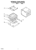 INTERNAL OVEN PARTS Diagram and Parts List for KEBC276KBL02  KitchenAid Wall Oven