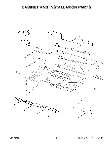 Cabinet And Installation Parts Diagram and Parts List for YKMLS311HBL9  KitchenAid Microwave