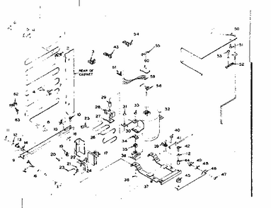 Refrigerator Unit Parts Diagram and Parts List for 106R10A  Kenmore Refrigerator