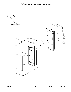 02 - Control Panel Parts Diagram and Parts List for YWMH53521HV05  Whirlpool Microwave