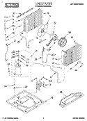 UNIT, LITERATURE Diagram and Parts List for CAH8WB41  Crosley Air Conditioner