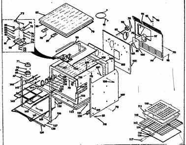 Body Section Diagram and Parts List for 8504237240  Kenmore Range