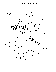 Cooktop Parts Diagram and Parts List for KCES956KSS01  KitchenAid Cooktop