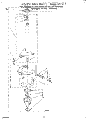 BRAKE AND DRIVE TUBE Diagram and Parts List for 3XLA87W92AQ0  Whirlpool Washer