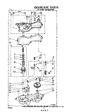 GEARCASE Diagram and Parts List for LA9800XPW0  Whirlpool Washer