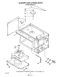 CABINET AND STIRRER Diagram and Parts List for RM778PXT4  Whirlpool Microwave Oven Combo