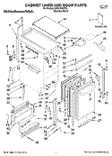 CABINET LINER AND DOOR PARTS Diagram and Parts List for KUIC18NNTS0  KitchenAid Ice Maker