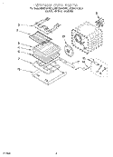 INTERNAL OVEN Diagram and Parts List for KEBS177DWH1  KitchenAid Wall Oven