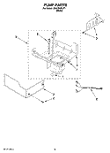 PUMP PARTS Diagram and Parts List for JEACS50SLF1  Whirlpool Ice Maker