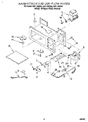 MAGNETRON AND AIR FLOW, LITERATURE Diagram and Parts List for MH7115XBQ4  Whirlpool Microwave