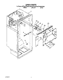 LINER Diagram and Parts List for 8ET20DKXAN00  Whirlpool Refrigerator