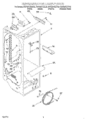 REFRIGERATOR LINER Diagram and Parts List for KSRS25CHWH00  KitchenAid Refrigerator