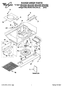 RANGE HOOD PARTS Diagram and Parts List for GZ5736XRB0  Whirlpool Range Hood