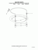 HEATER PARTS Diagram and Parts List for DU1014XTXB2  Whirlpool Dishwasher