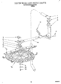 UPPER WASH AND RINSE Diagram and Parts List for KUDA23SYWH2  KitchenAid Dishwasher