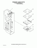 FREEZER LINER PARTS Diagram and Parts List for BRS70HRBNA00  Whirlpool Refrigerator