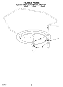 HEATER PARTS Diagram and Parts List for KUDJ01TJBT1  KitchenAid Dishwasher