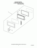 DOOR PARTS Diagram and Parts List for IMH16XSQ3  Whirlpool Microwave