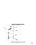 MISCELLANEOUS Diagram and Parts List for LA6058XTG1  Whirlpool Washer