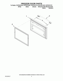 FREEZER DOOR PARTS Diagram and Parts List for GX2FHDXVB02  Whirlpool Refrigerator