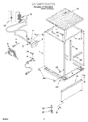 Part Location Diagram of WP3370639 Whirlpool Dishwasher Roller