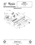 CONSOLE Diagram and Parts List for DU9000XR9  Whirlpool Dishwasher
