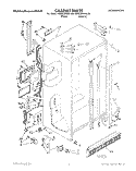 CABINET Diagram and Parts List for KSRC22KXAL00  KitchenAid Refrigerator