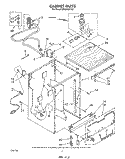 CABINET Diagram and Parts List for DP8500XTN3  Whirlpool Dishwasher