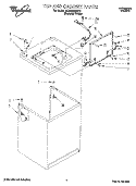 Part Location Diagram of 3949057 Whirlpool SWITCH-LID