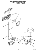 FILL AND OVERFILL PARTS Diagram and Parts List for KUDS01VMMT2  KitchenAid Dishwasher
