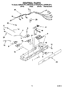 CONTROL PARTS Diagram and Parts List for KSRK25ILWH13  KitchenAid Refrigerator