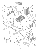 UNIT Diagram and Parts List for GD22SFXHS01  Whirlpool Refrigerator