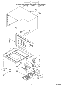 CABINET Diagram and Parts List for KEMS306XBL3  KitchenAid Wall Oven