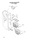 FREEZER LINER Diagram and Parts List for 6GD2SHQXKB01  Whirlpool Refrigerator