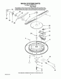 WASH SYSTEM PARTS Diagram and Parts List for KUDD03DTPA2  KitchenAid Dishwasher