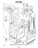 LINER Diagram and Parts List for EV190NXRN0  Whirlpool Freezer