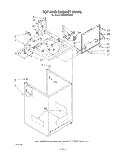 TOP AND CABINET , LITERATURE AND OPTIONAL Diagram and Parts List for KAWE650VWH0  KitchenAid Washer