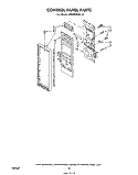 CONTROL PANEL Diagram and Parts List for MW8600XL0  Whirlpool Microwave