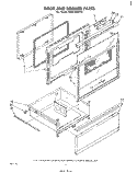 DOOR AND DRAWER Diagram and Parts List for RM973BXPT0  Whirlpool Microwave Oven Combo