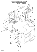 DISPENSER FRONT Diagram and Parts List for 4YED25PWBW00  Whirlpool Refrigerator
